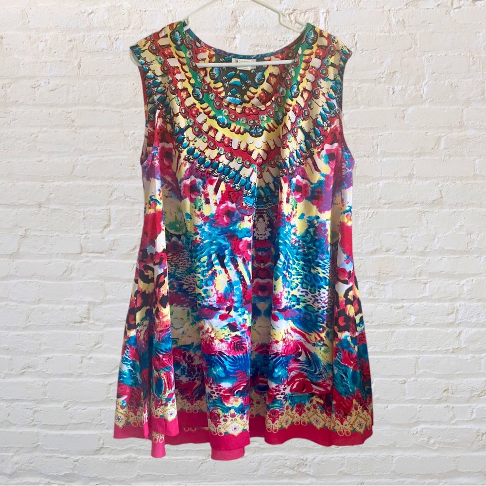 CW CLASSICS SLEEVELESS TUNIC TANK TOP DRESS